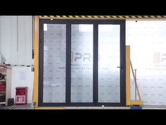 অ্যালুমিনিয়াম গ্লাস প্যাটিও বাইরের দ্বিগুণ দরজা ডাবল গ্লাস