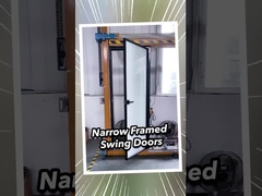 2 মিমি অ্যালুমিনিয়াম ডাবল গ্লাস প্রিমিয়াম আবহাওয়া প্রতিরোধী গ্লাস স্লাইডিং দরজা 2.1m উচ্চতা